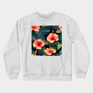 Hibiscus Flowers Pattern 20 Crewneck Sweatshirt